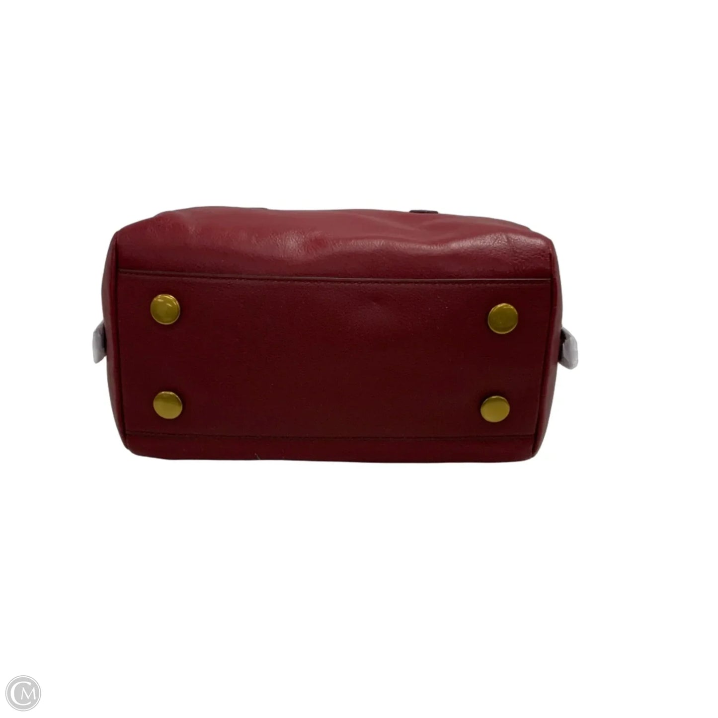 Handbag Leather By Fossil, Size: Medium