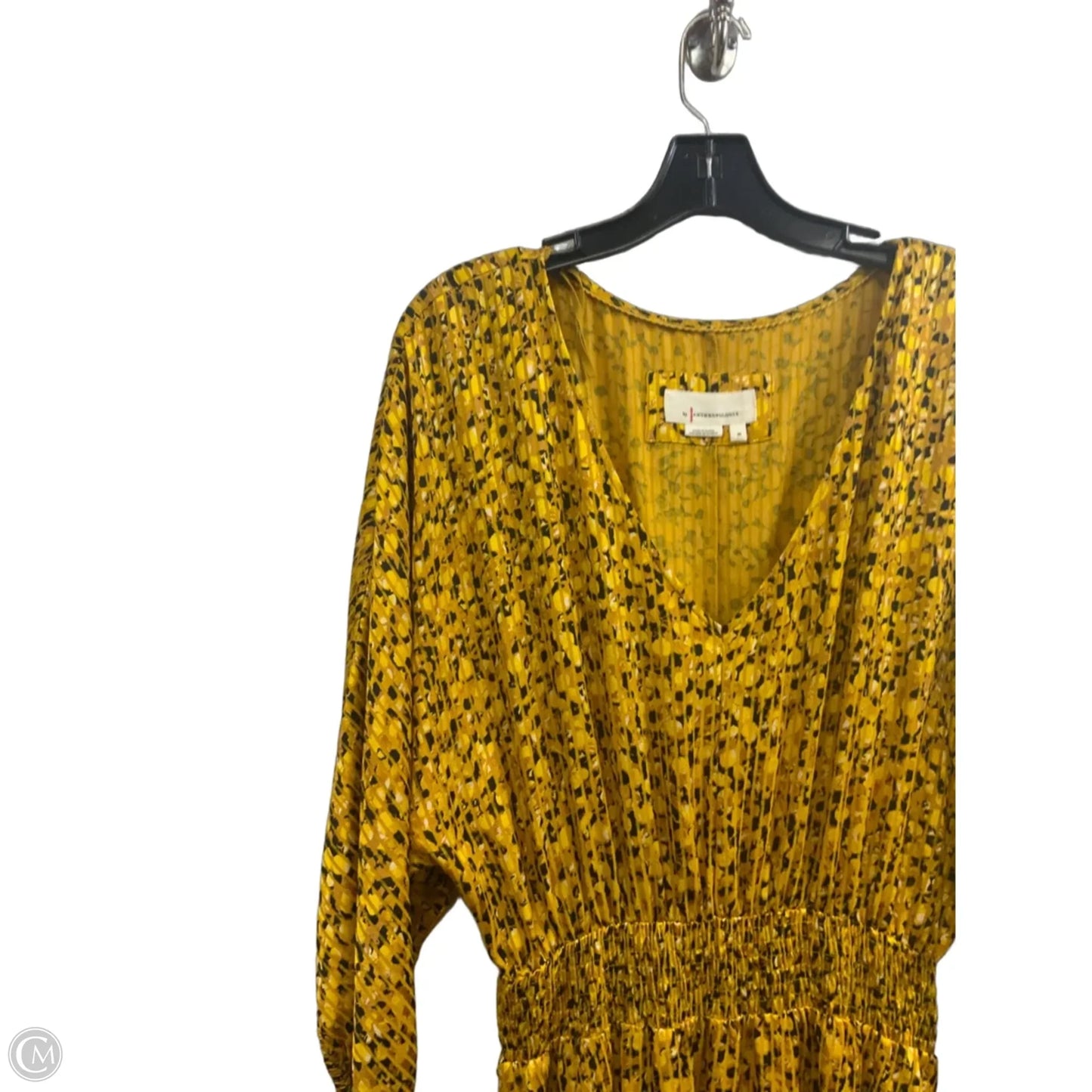 Dress Party Long By Anthropologie In Yellow, Size: M