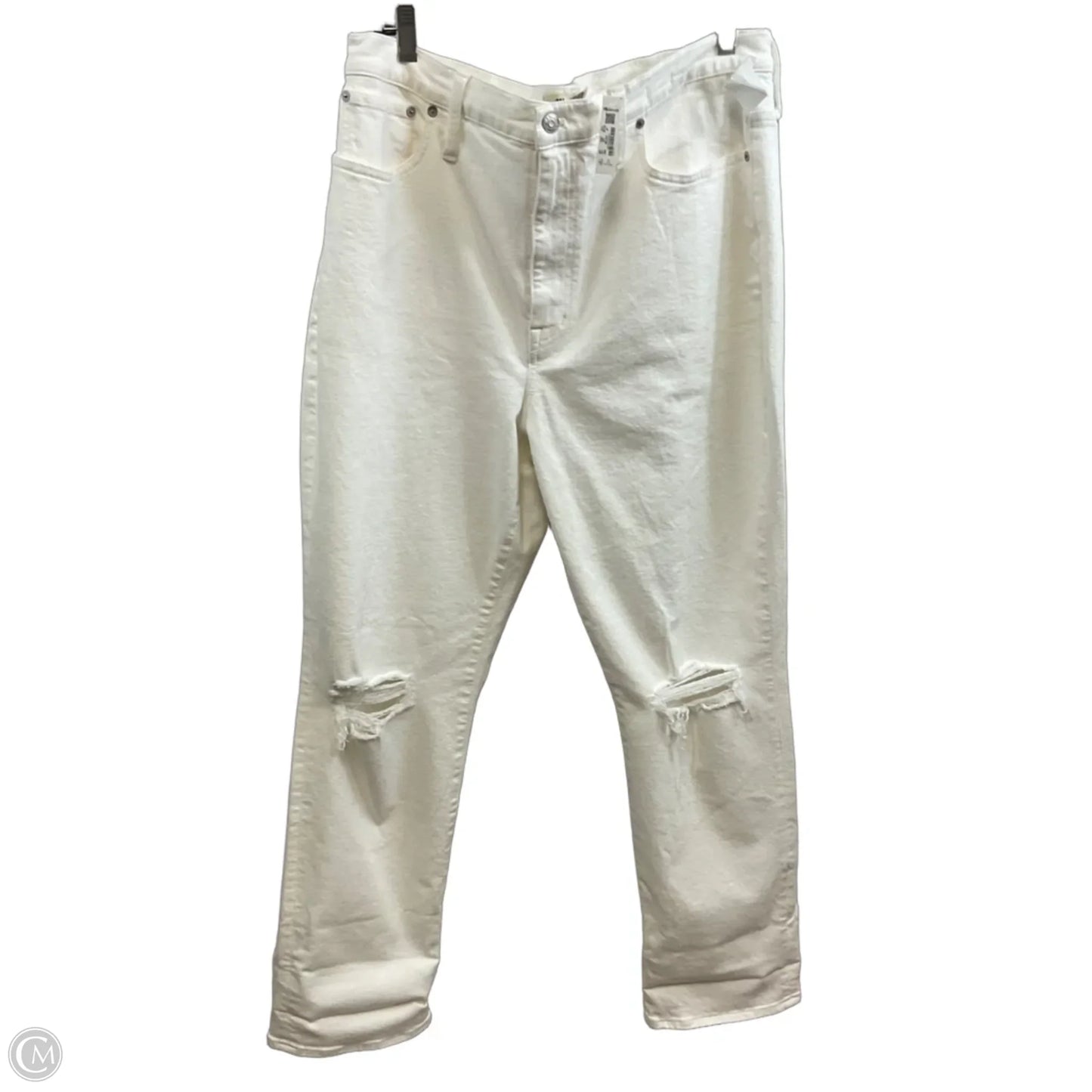 Jeans Boyfriend By Madewell In White Denim, Size: 14