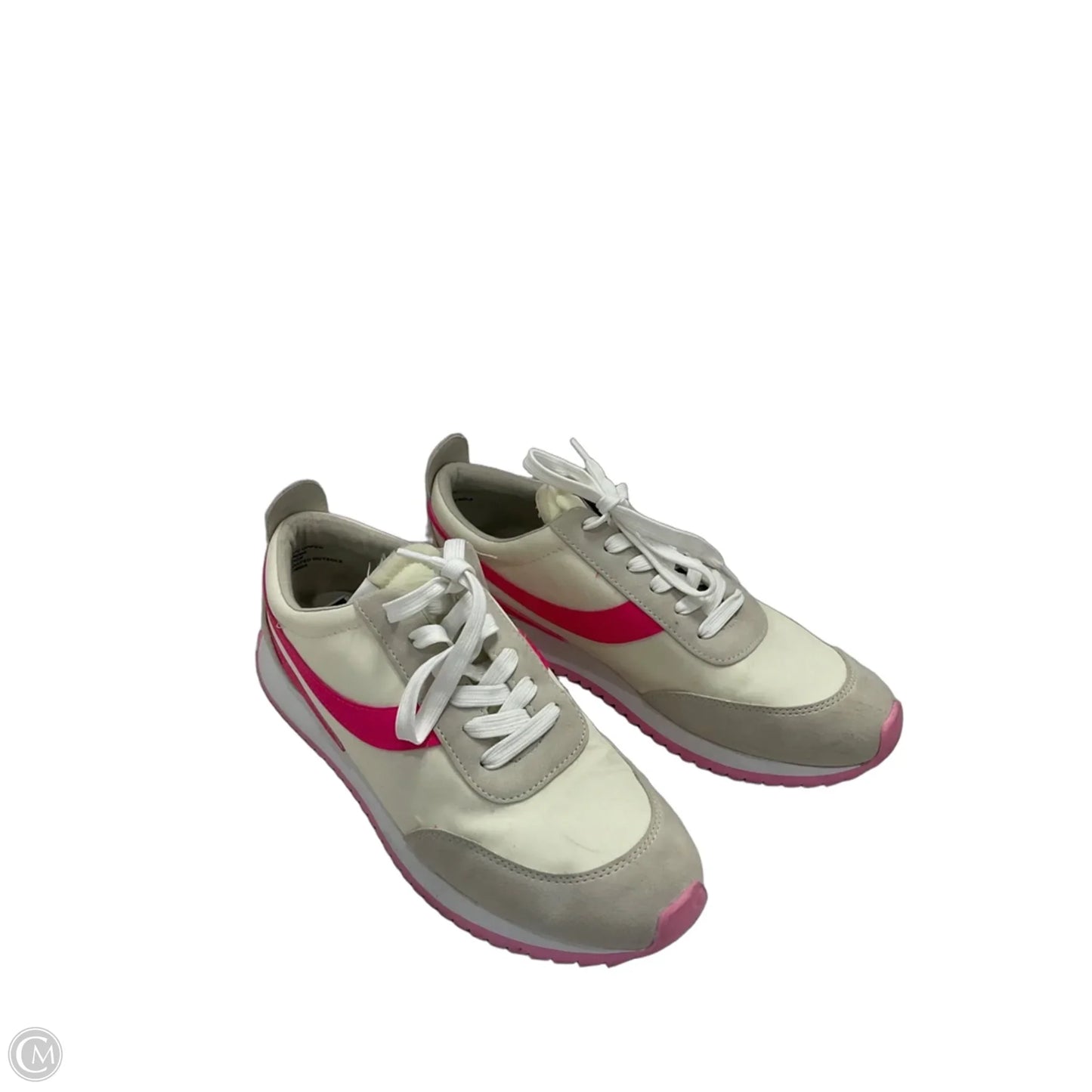 Shoes Sneakers By Steve Madden In Cream & Pink, Size: 9