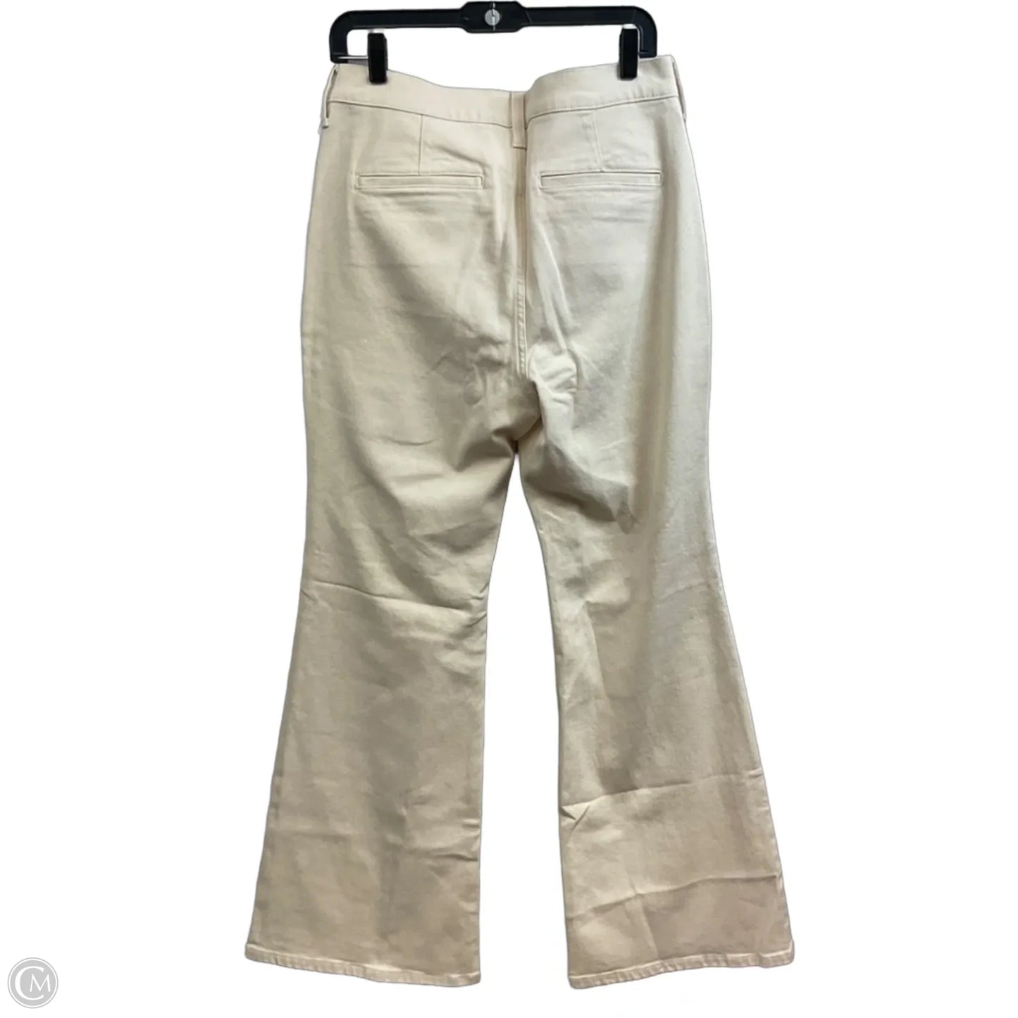 Jeans Flared By J. Crew In Cream Denim, Size: 10
