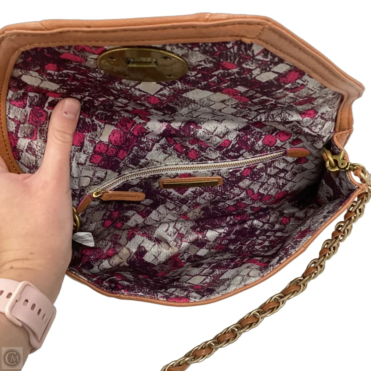 Handbag Leather By Elliot Lucca, Size: Small