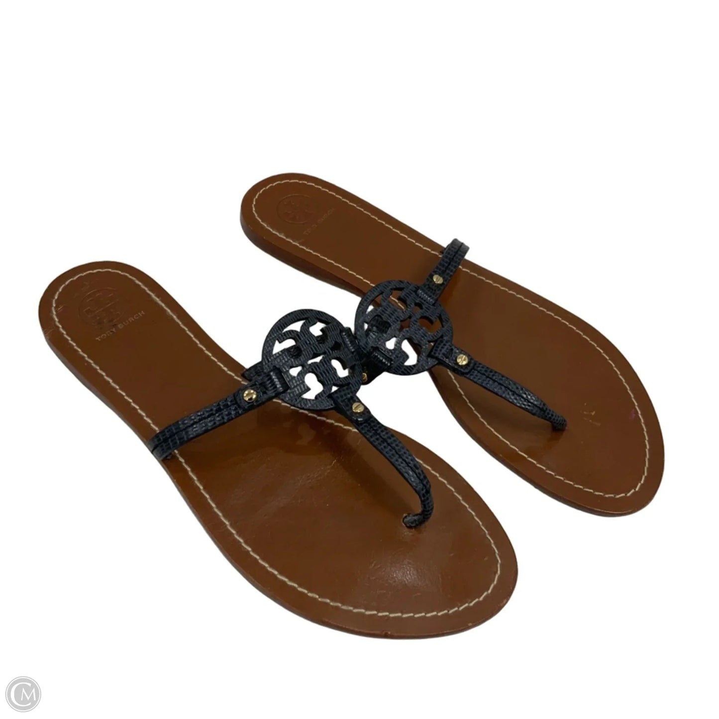 Sandals Designer By Tory Burch In Blue, Size: 10.5