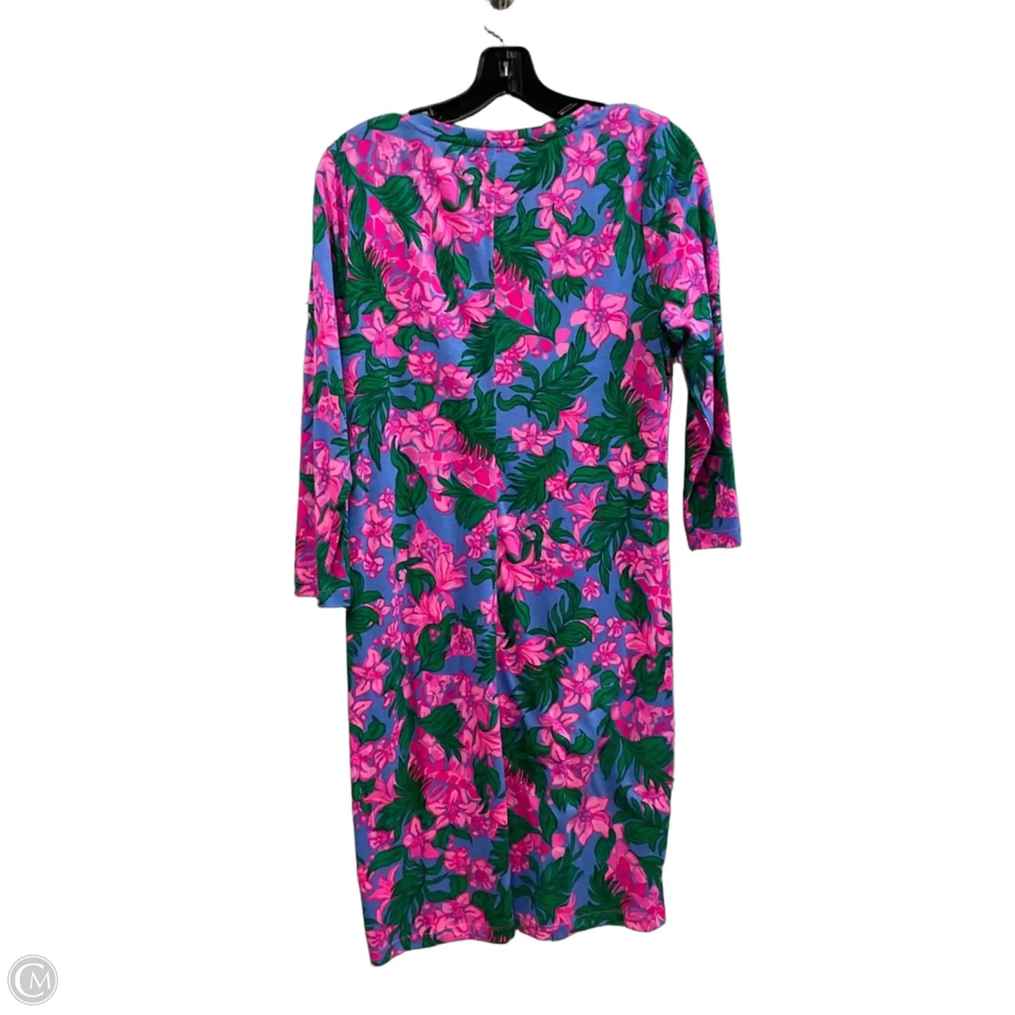 Dress Casual Short By Lilly Pulitzer In Green & Pink, Size: M