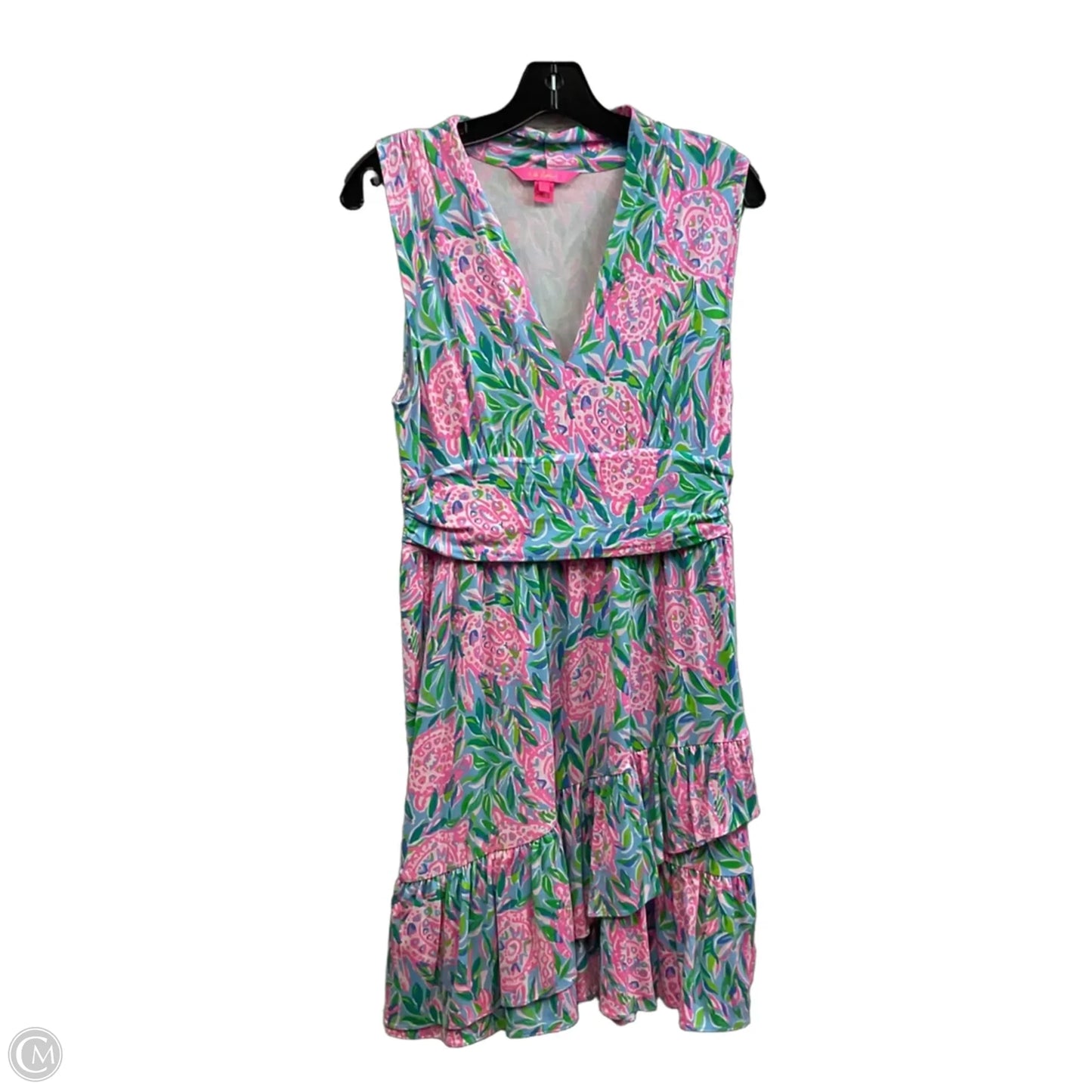Dress Casual Short By Lilly Pulitzer In Blue & Pink, Size: M