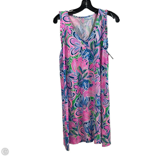 Dress Casual Short By Lilly Pulitzer In Blue & Pink, Size: M