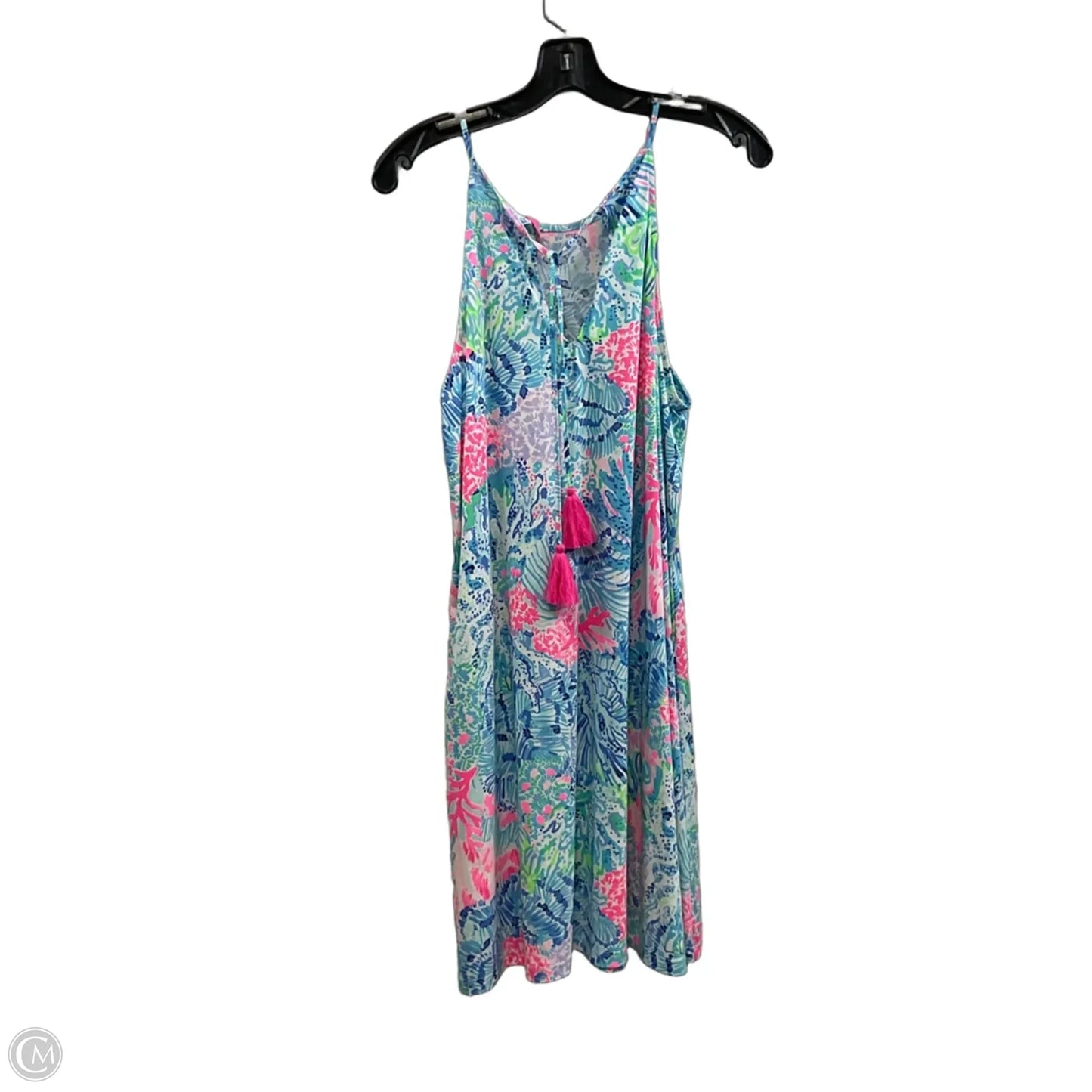 Dress Casual Short By Lilly Pulitzer In Blue & Pink, Size: M