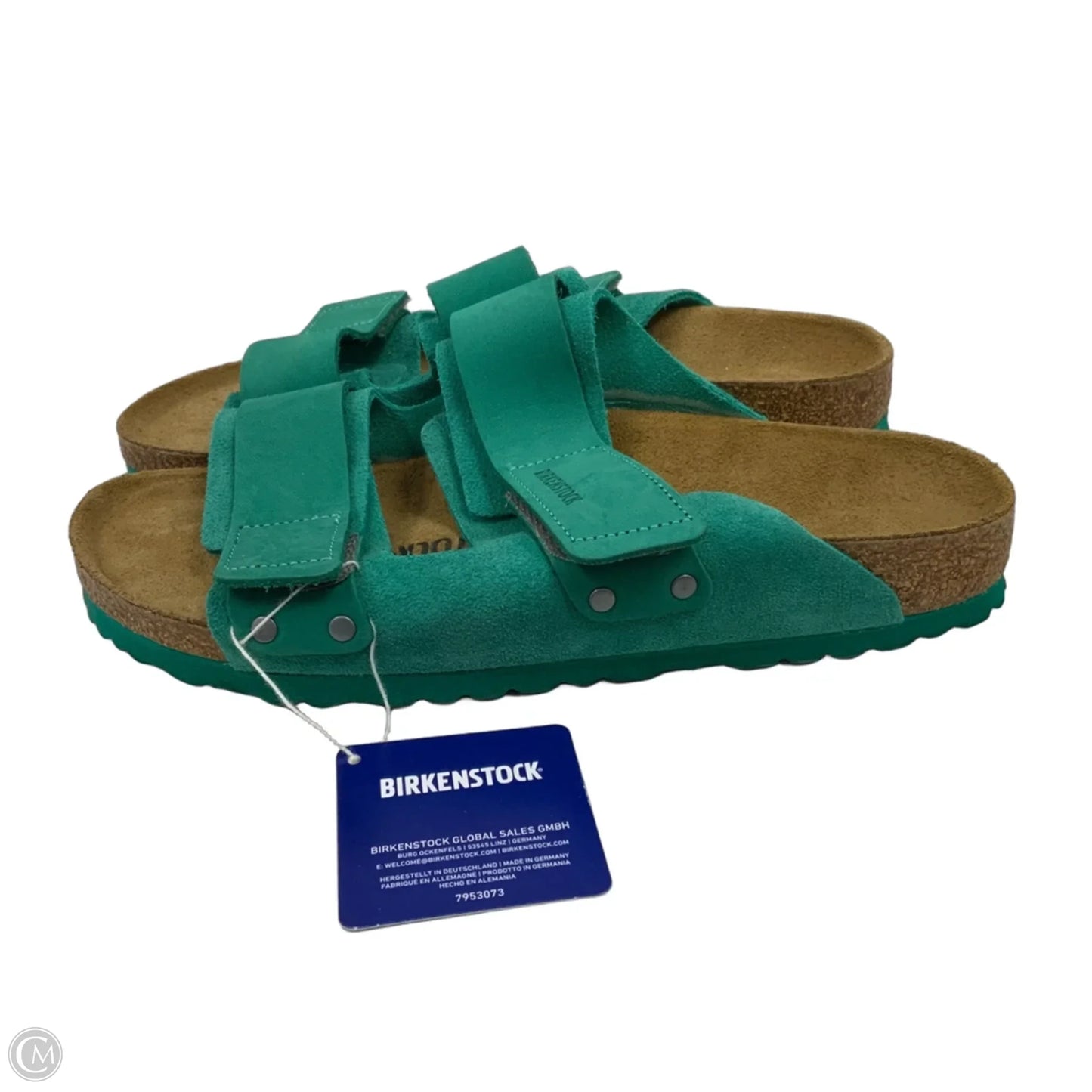 Sandals Flats By Birkenstock In Green, Size: 10