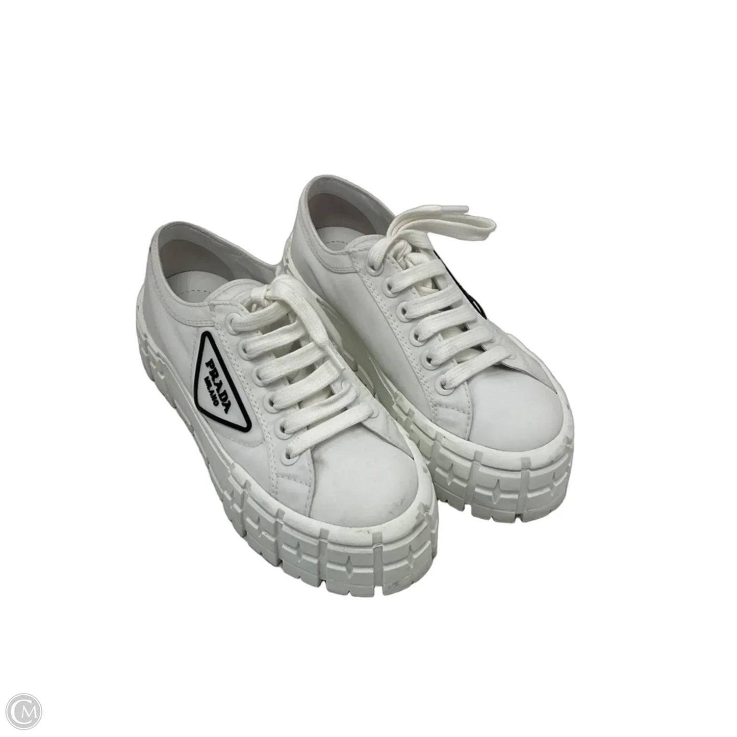 Shoes Luxury Designer By Prada In White, Size: 6