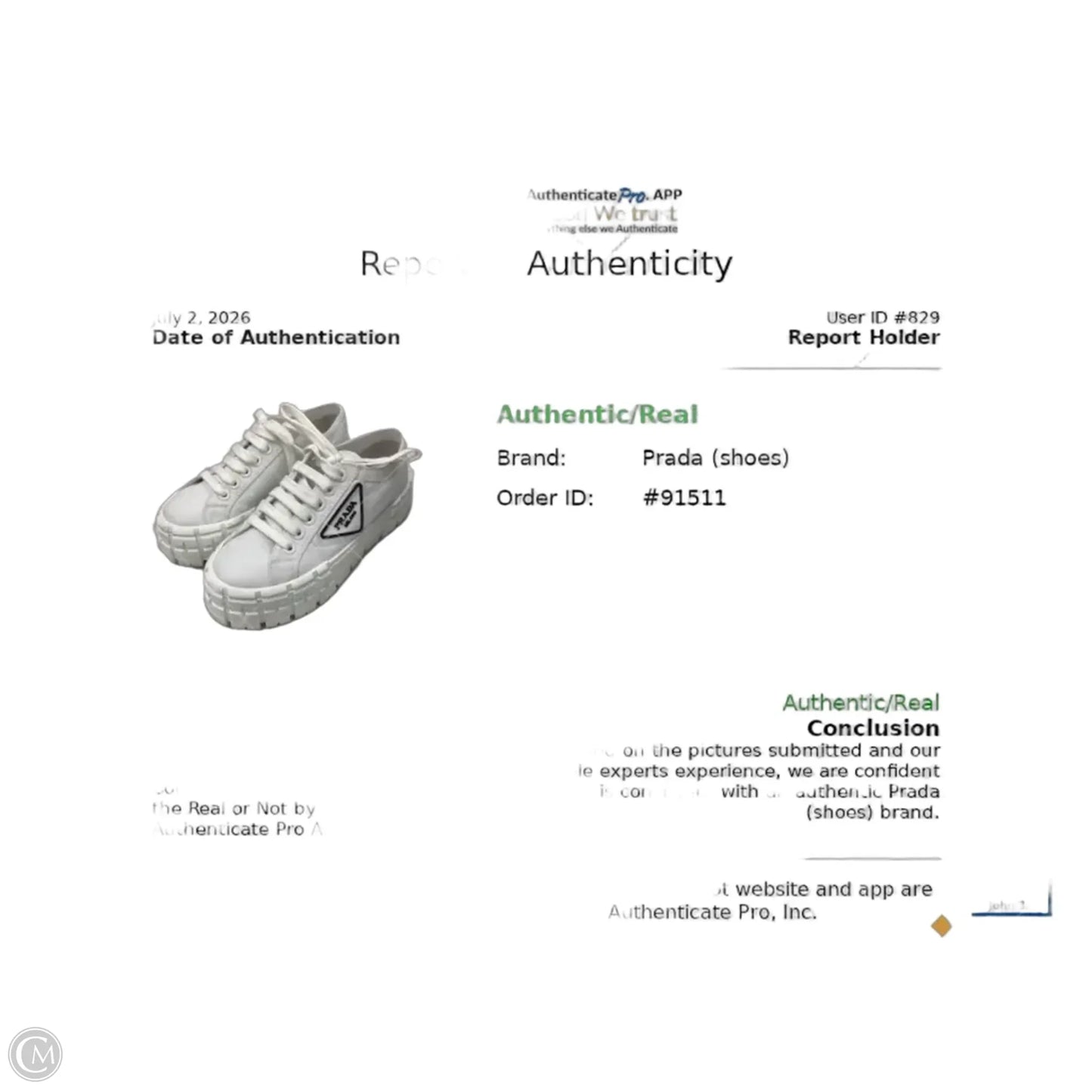 Shoes Luxury Designer By Prada In White, Size: 6