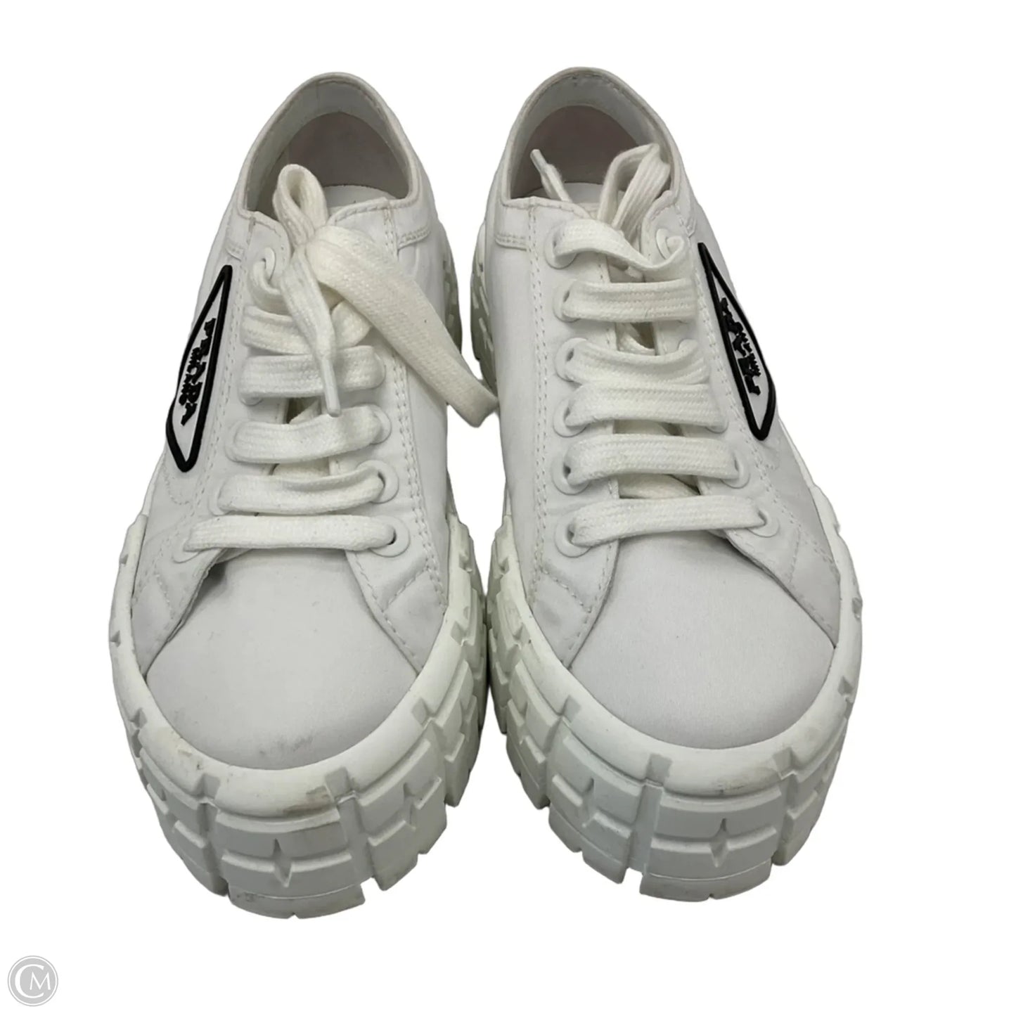 Shoes Luxury Designer By Prada In White, Size: 6