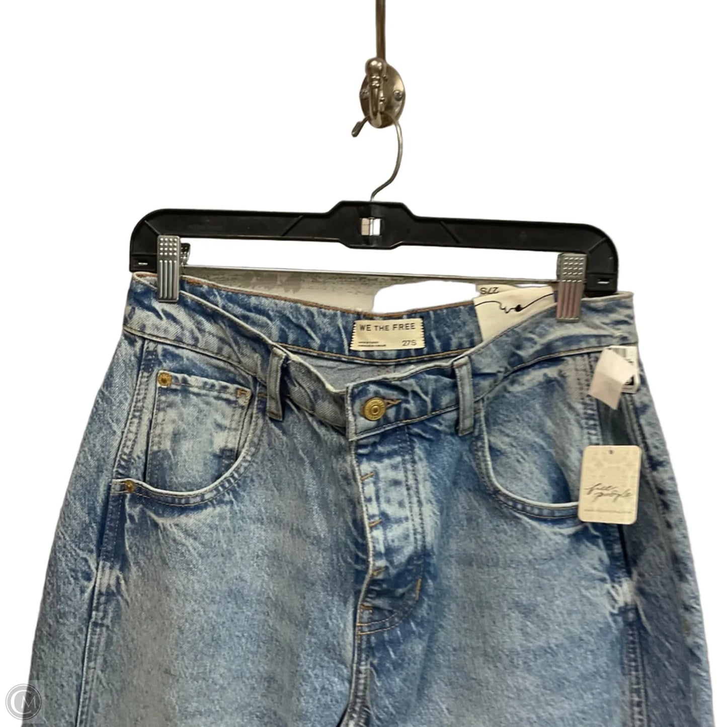 Jeans Wide Leg By We The Free In Blue Denim, Size: 4 short