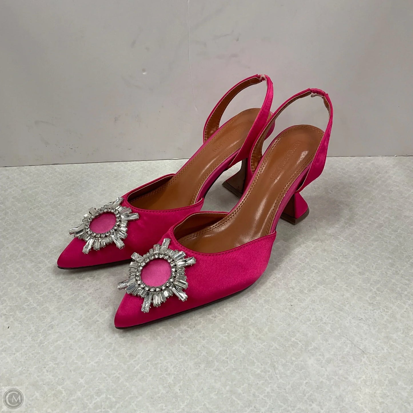 Shoes Heels Kitten By Amina Muaddi In Pink, Size: 9