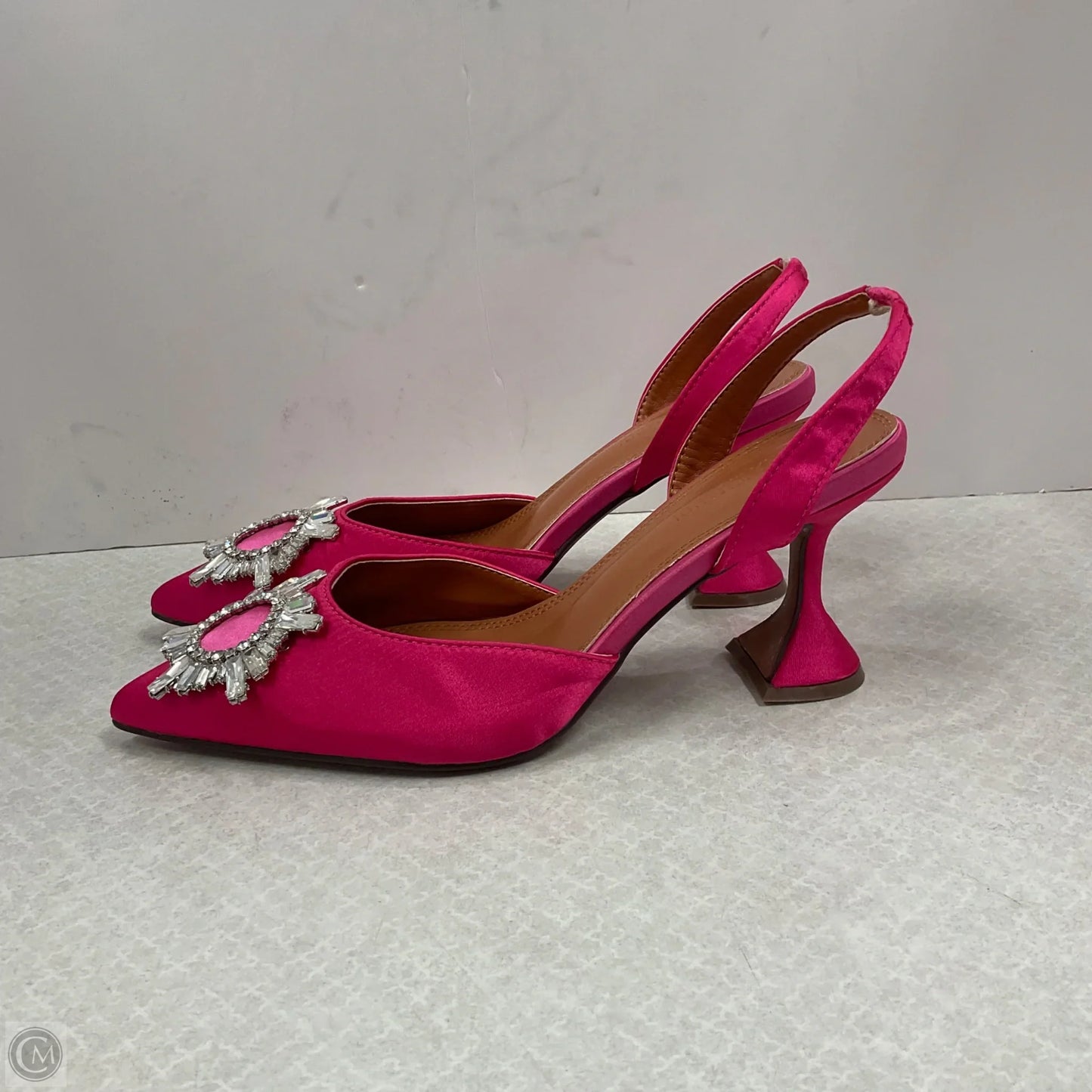 Shoes Heels Kitten By Amina Muaddi In Pink, Size: 9