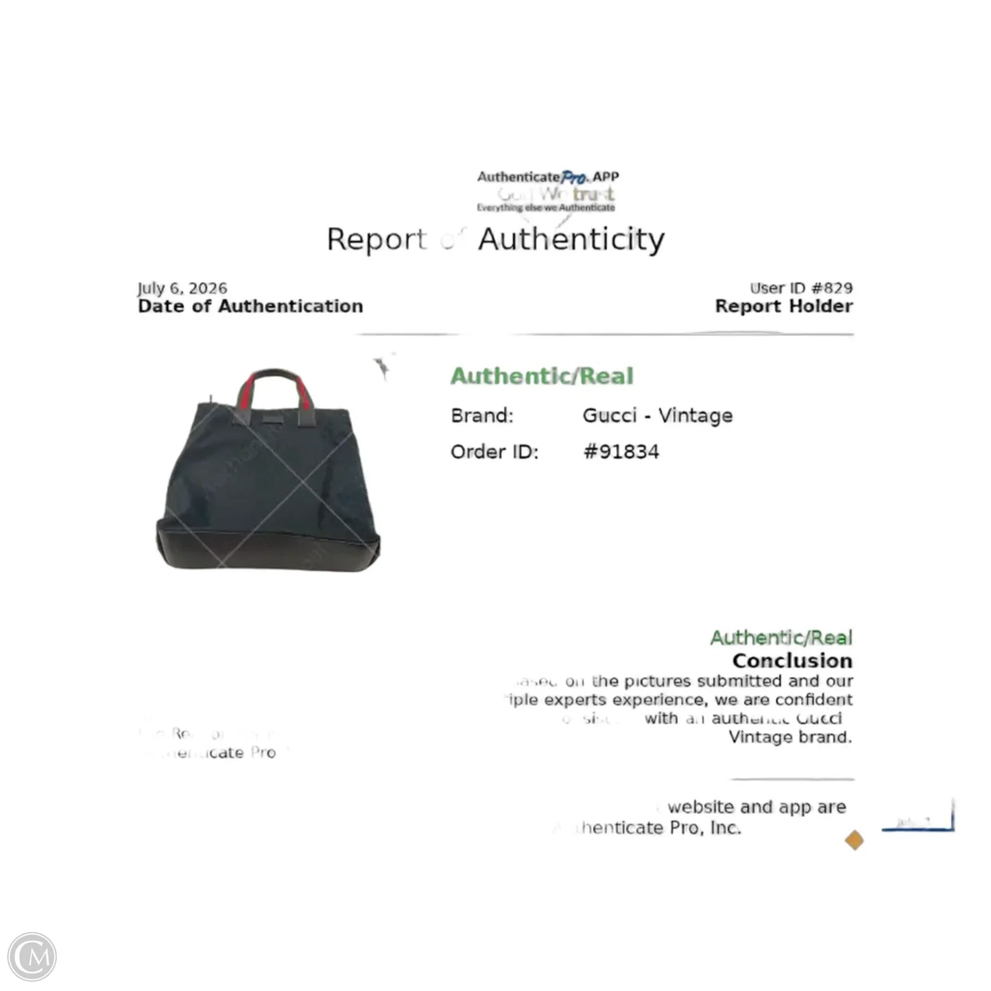 Tote Luxury Designer By Gucci, Size: Large