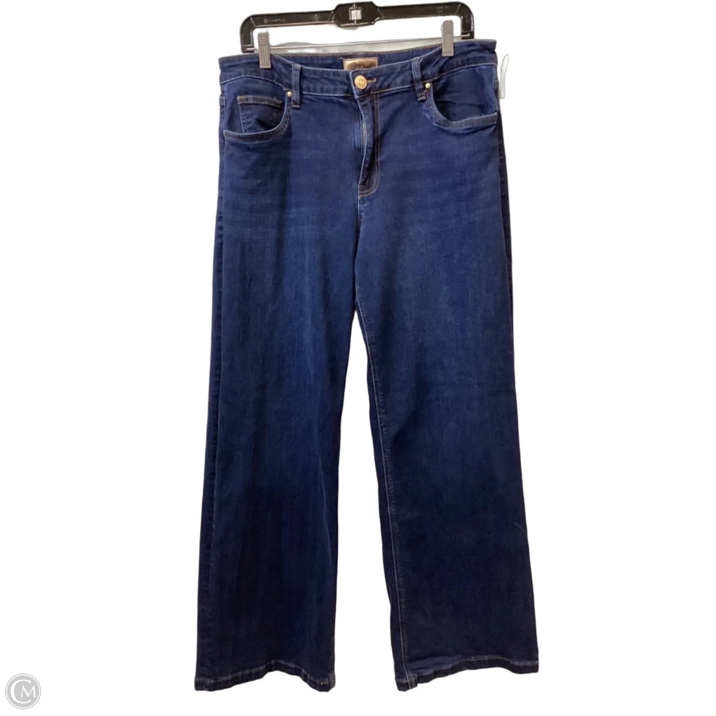 Jeans Wide Leg By Kut In Blue Denim, Size: 12