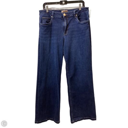 Jeans Wide Leg By Kut In Blue Denim, Size: 12
