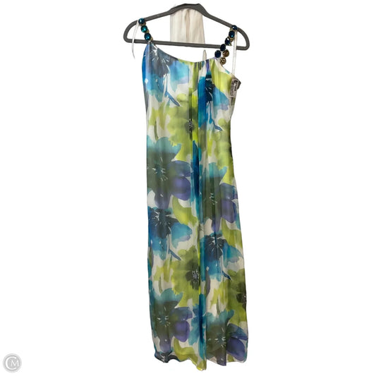 Dress Party Long By Badgley Mischka In Blue & Green, Size: S