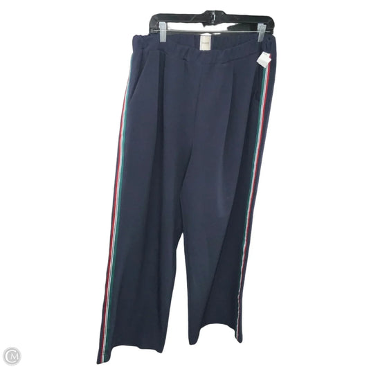 Pants Wide Leg By Maeve In Blue, Size: L