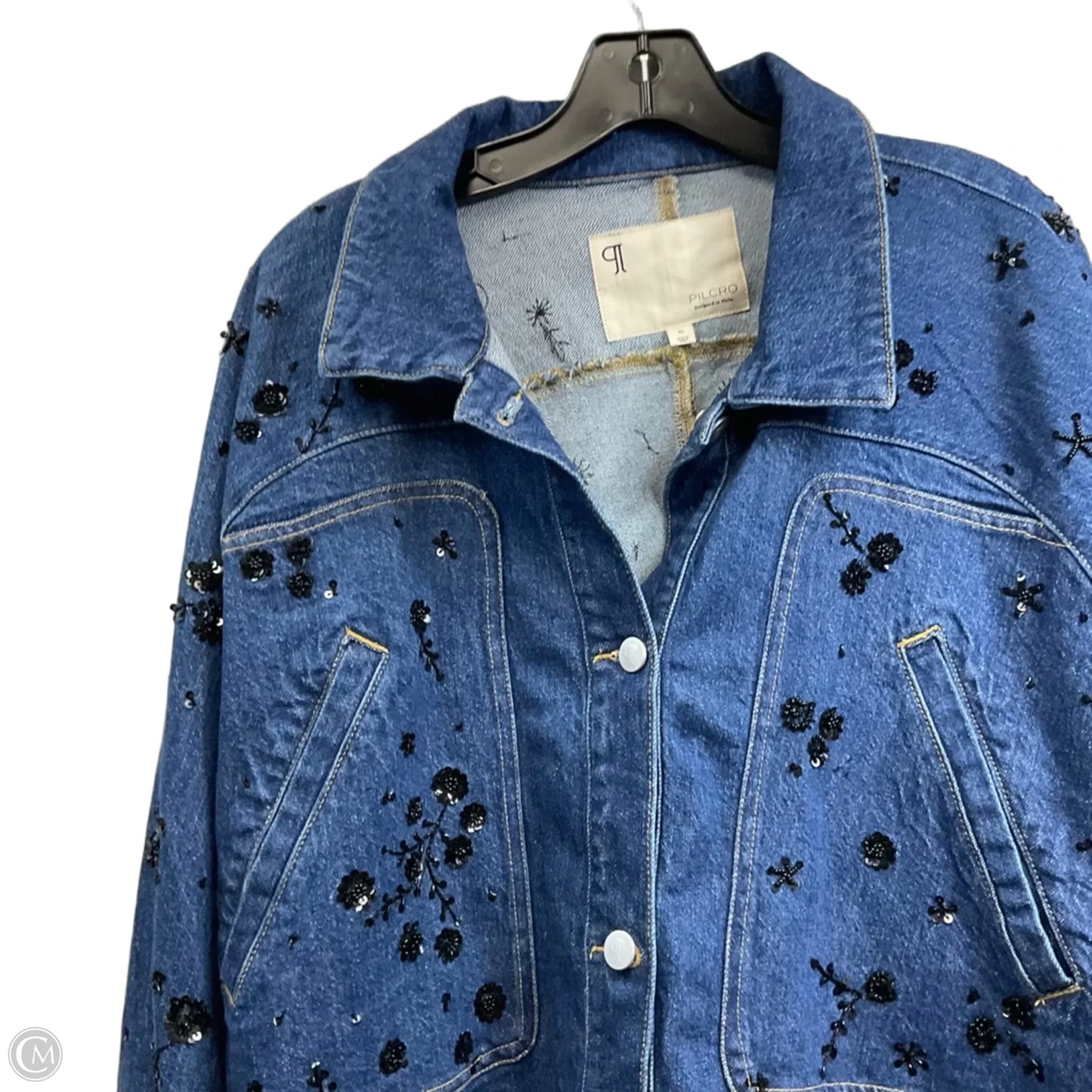 Jacket Denim By Pilcro In Blue Denim, Size: Xl