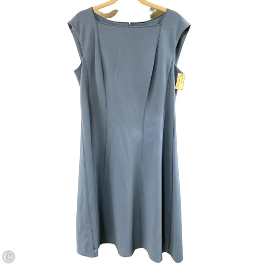 Dress Designer By Lafayette 148 In Blue, Size: L