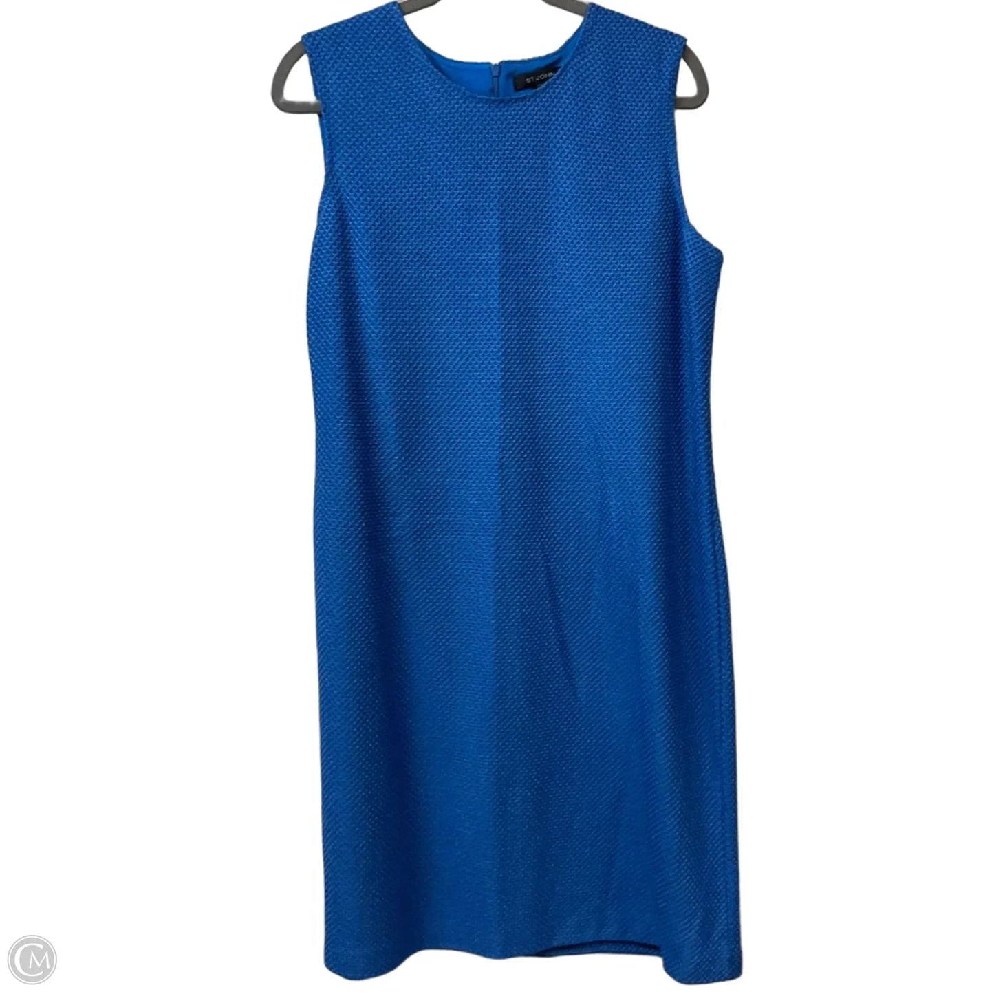 Dress Luxury Designer By St John Collection In Blue, Size: L