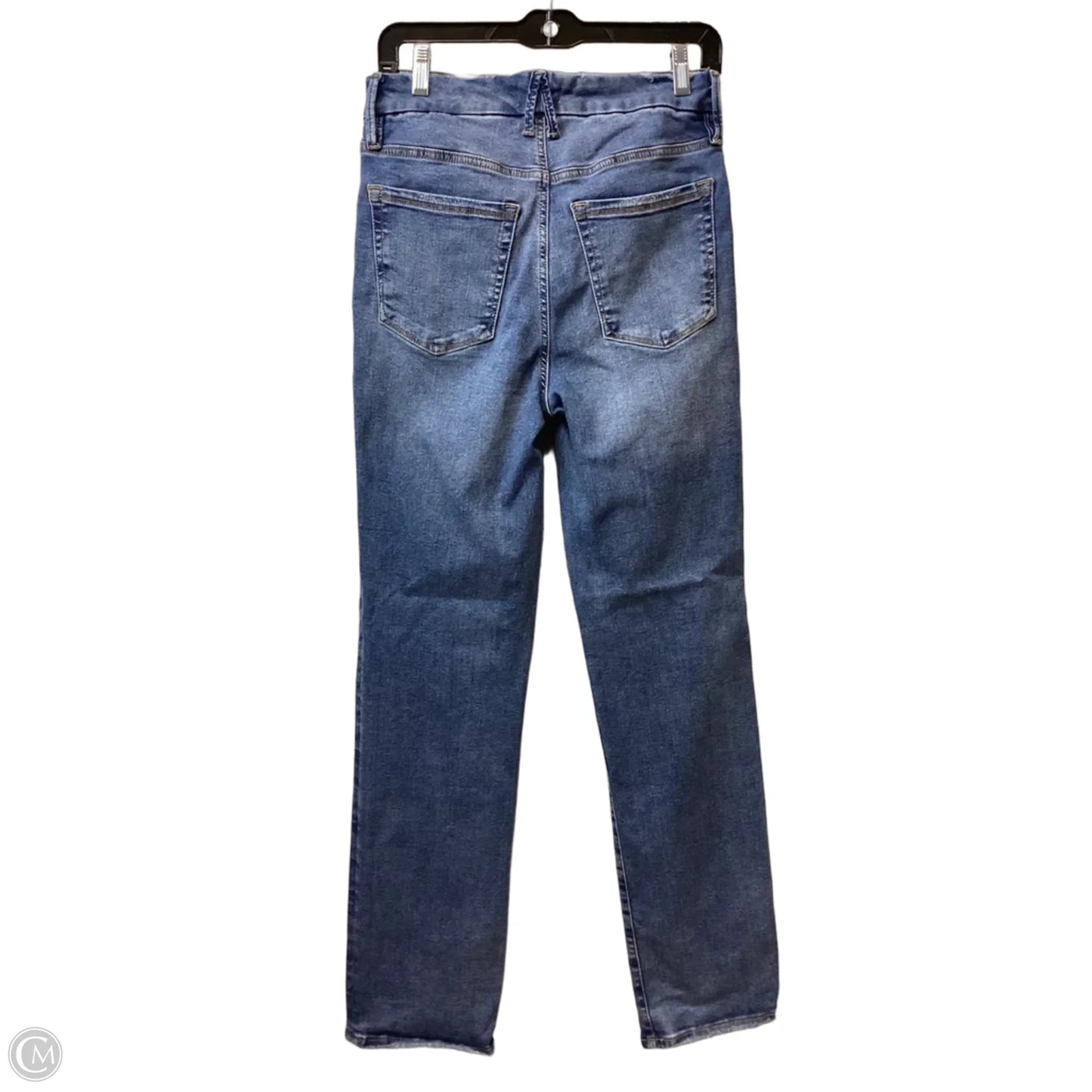 Jeans Straight By Good American In Blue Denim, Size: 12