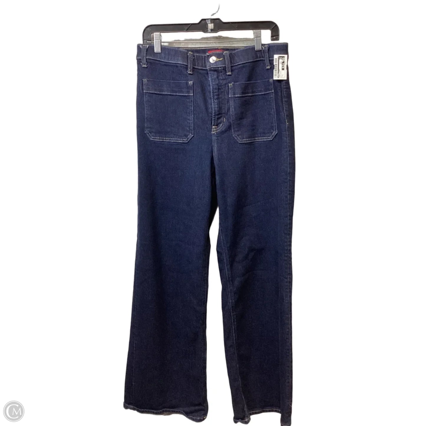 Jeans Flared By Spanx In Blue Denim, Size: L