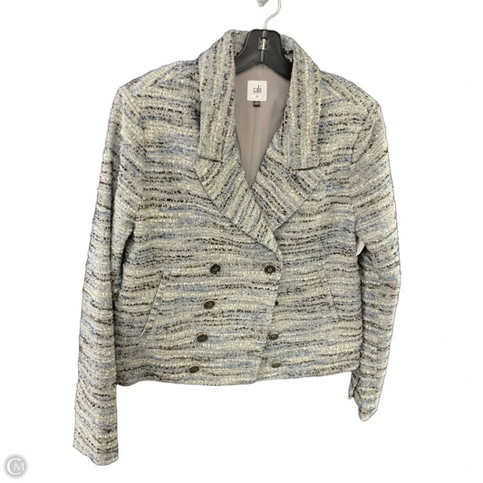 Blazer By Cabi In Blue & Grey, Size: M