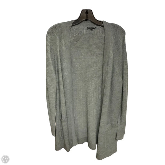 Sweater Cardigan By Eileen Fisher In Grey, Size: L