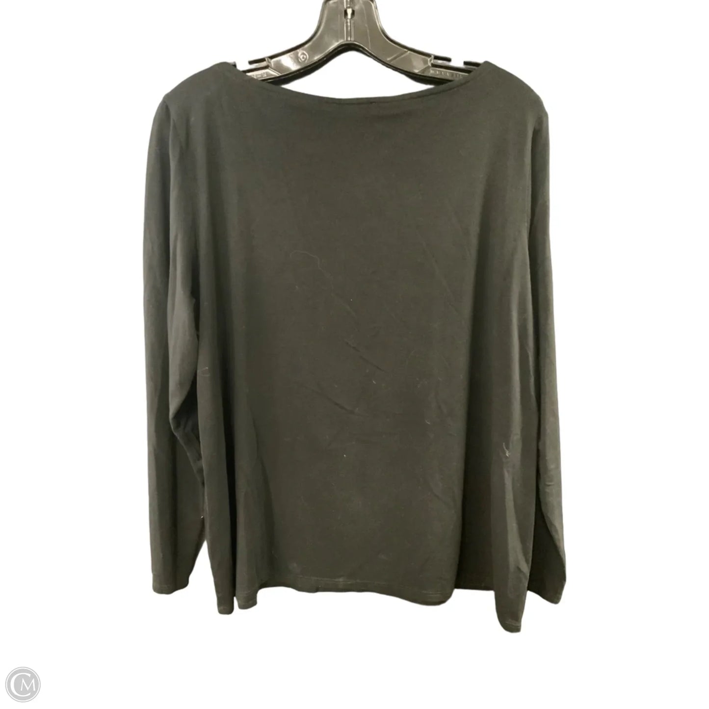 Top Long Sleeve By Eileen Fisher In Black, Size: Xl