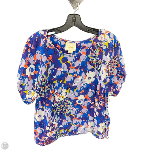 Top Short Sleeve By Maeve In Purple, Size: S
