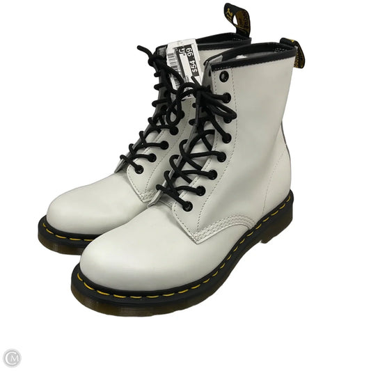 Boots Combat By Dr Martens In White, Size: 9