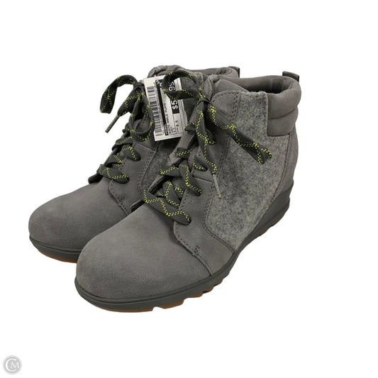 Boots Ankle Flats By Sorel In Grey, Size: 9.5