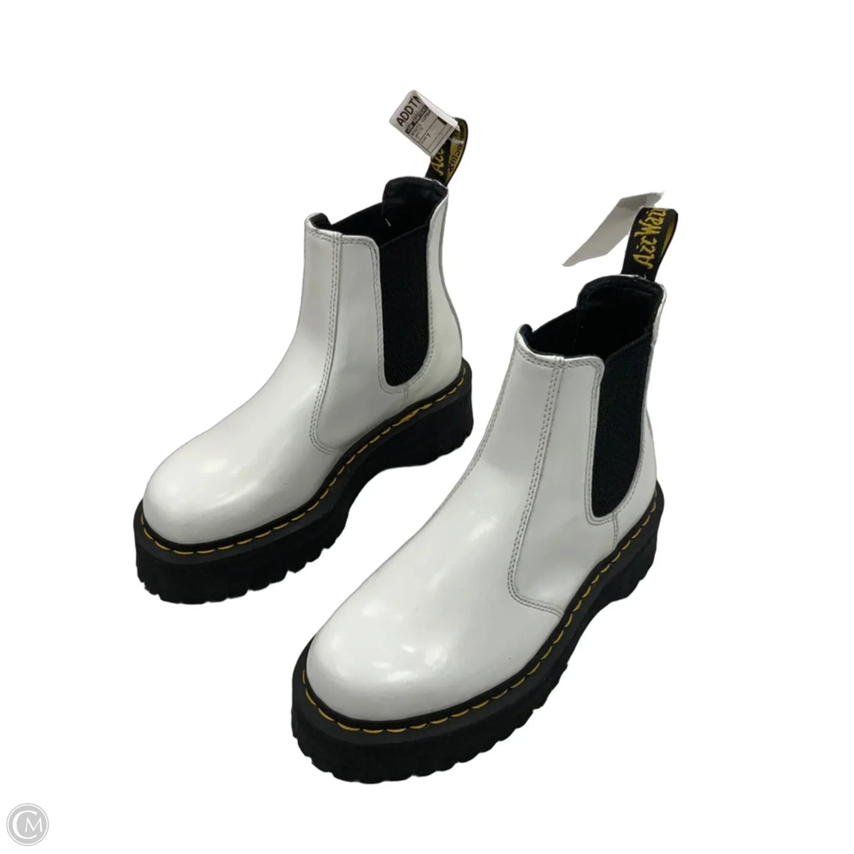 Boots Combat By Dr Martens In White, Size: 7