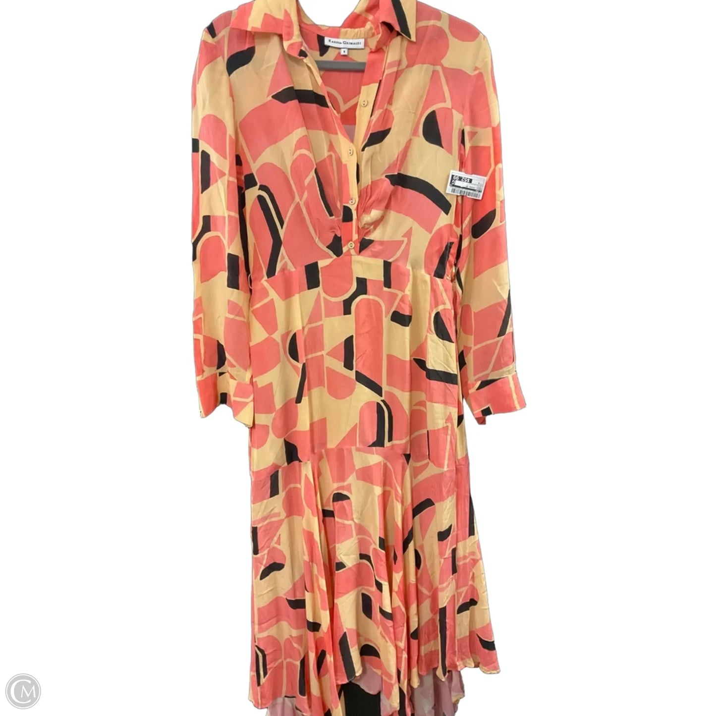 Dress Casual Maxi By Karina Grimaldi In Peach, Size: S