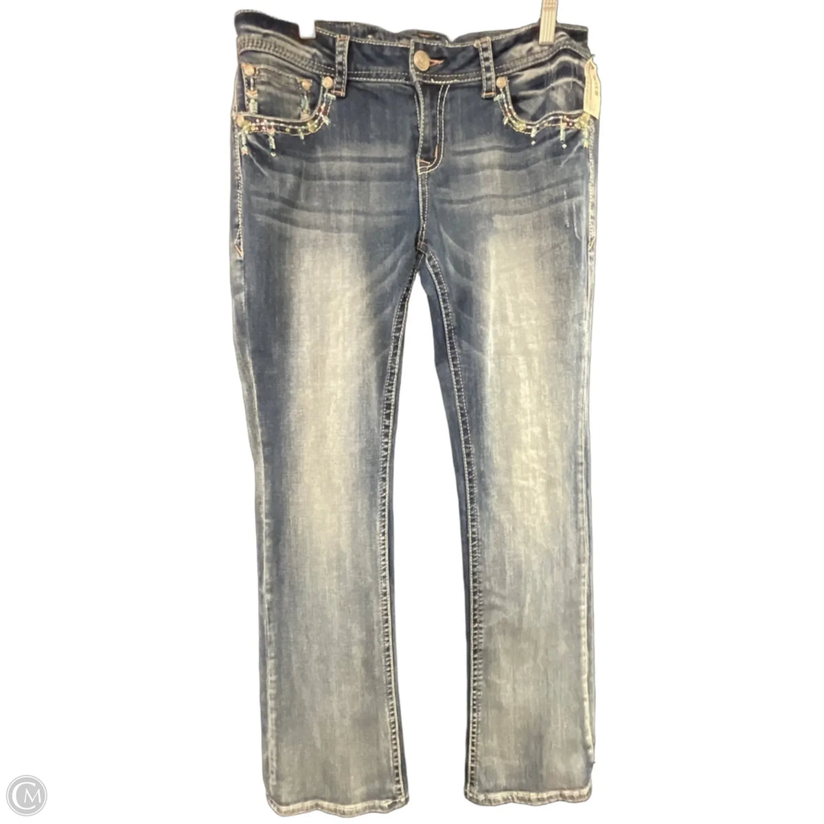 Jeans Boot Cut By Grace In Blue Denim, Size: 12