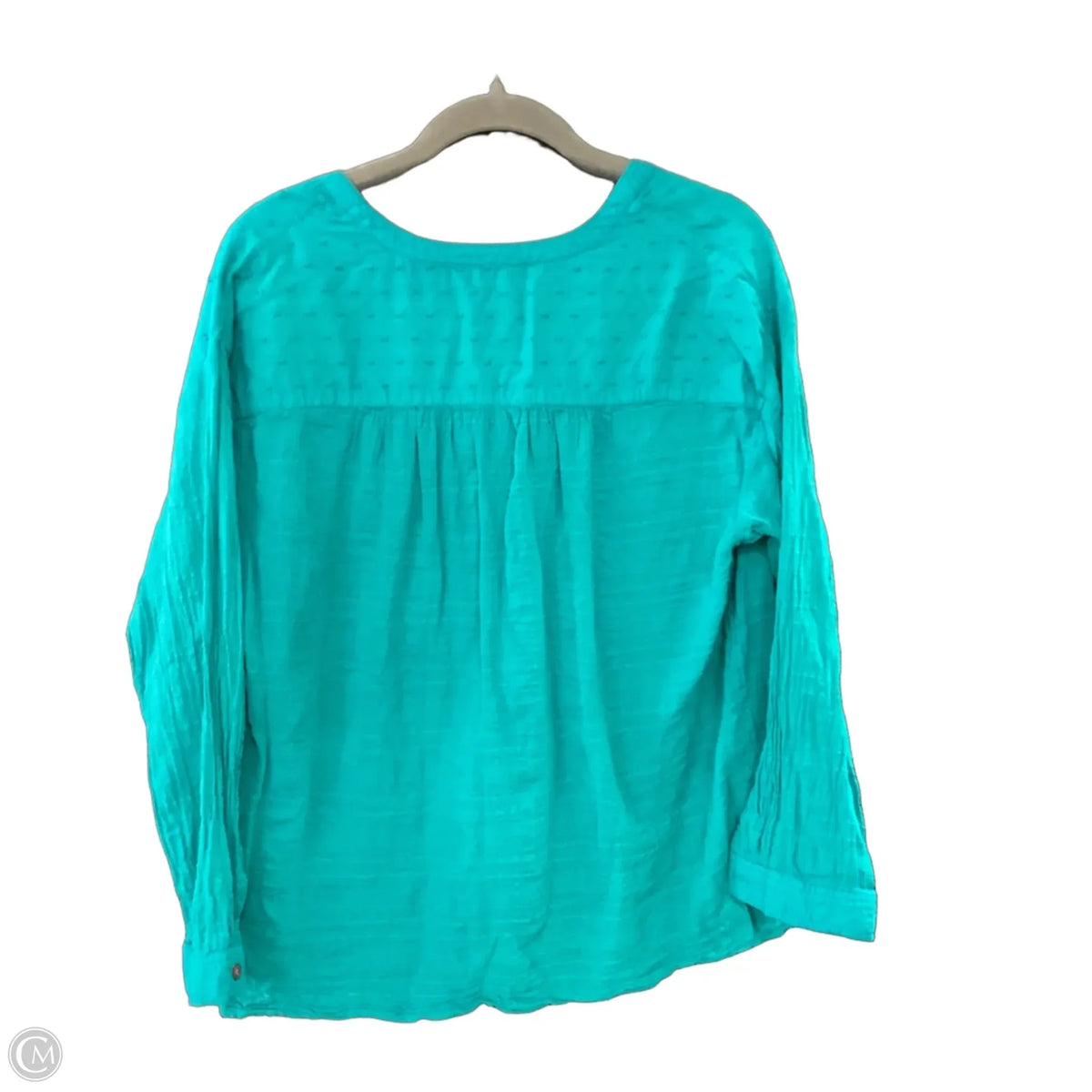 Blouse Long Sleeve By Pilcro In Teal, Size: S