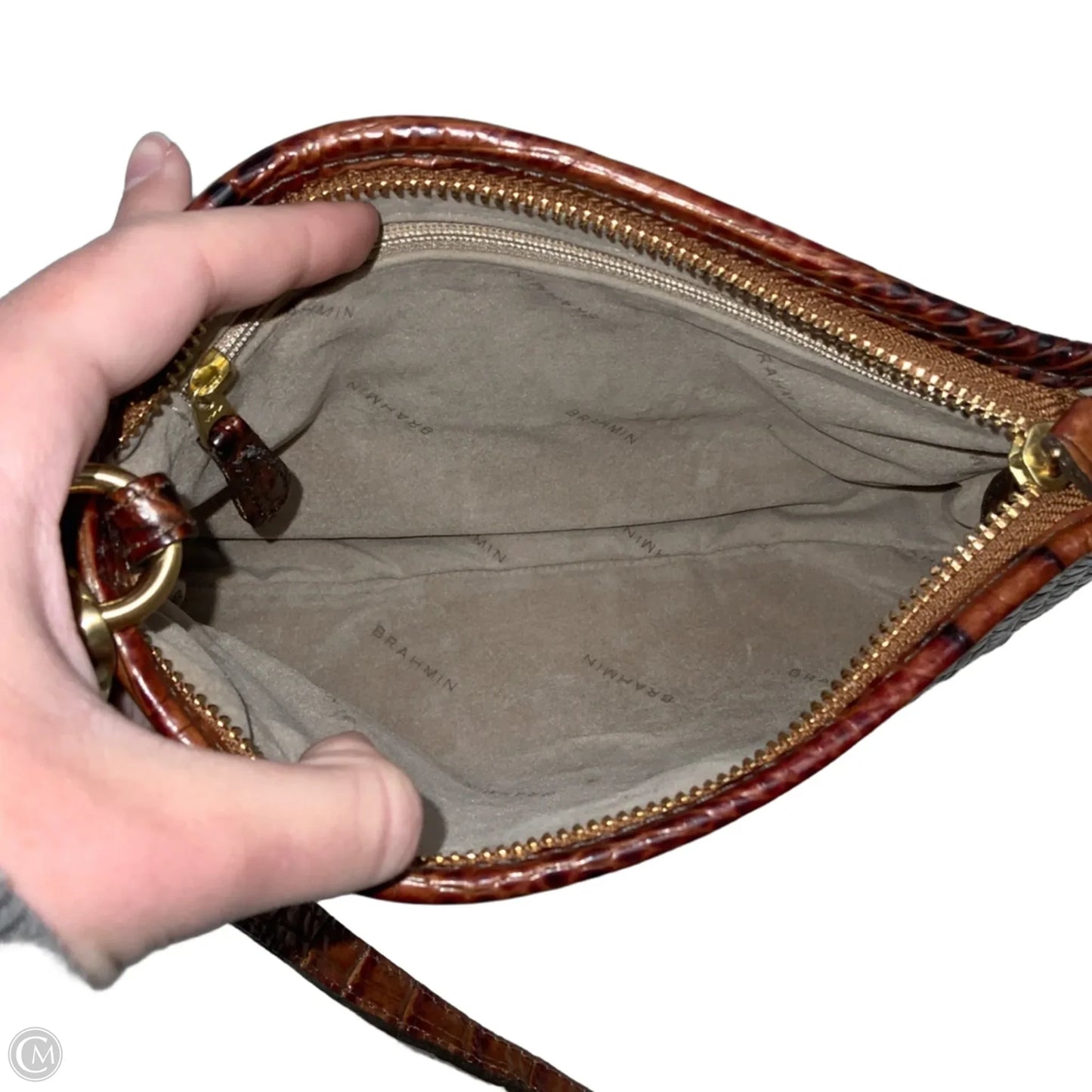 Handbag Designer By Brahmin, Size: Small