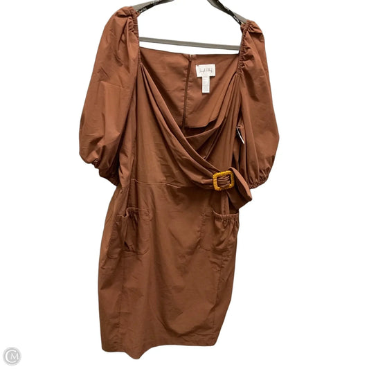 Dress Casual Short By Joseph Ribkoff In Brown, Size: 2x