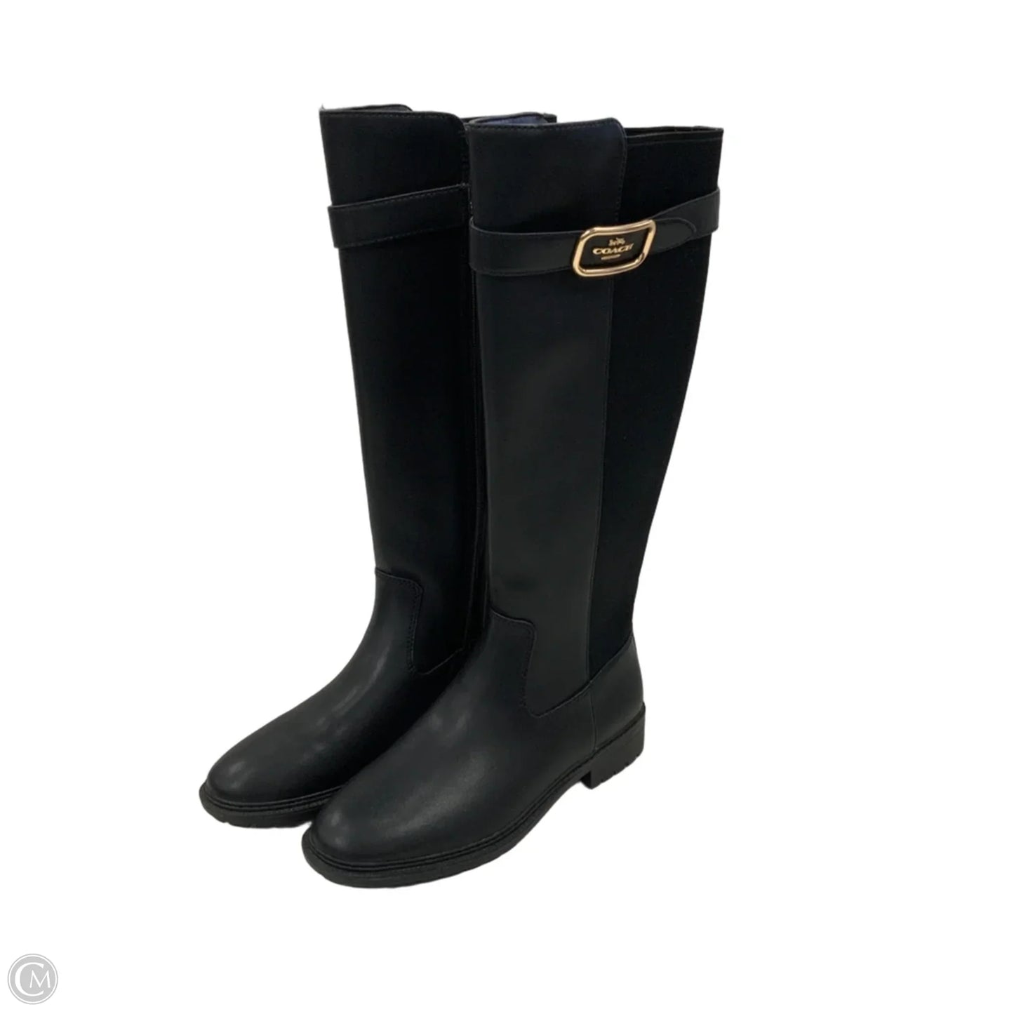 Boots Designer By Coach In Black, Size: 6