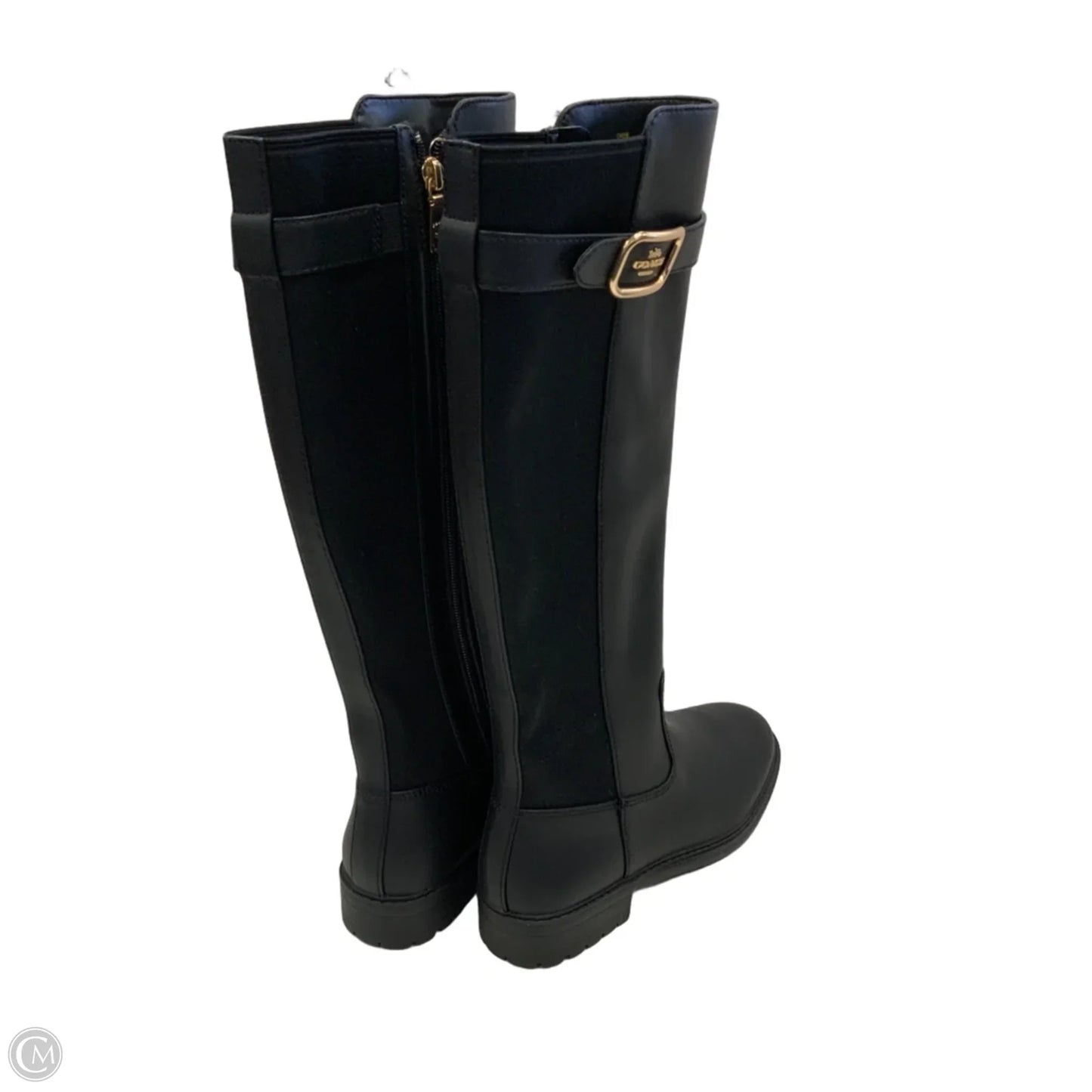 Boots Designer By Coach In Black, Size: 6
