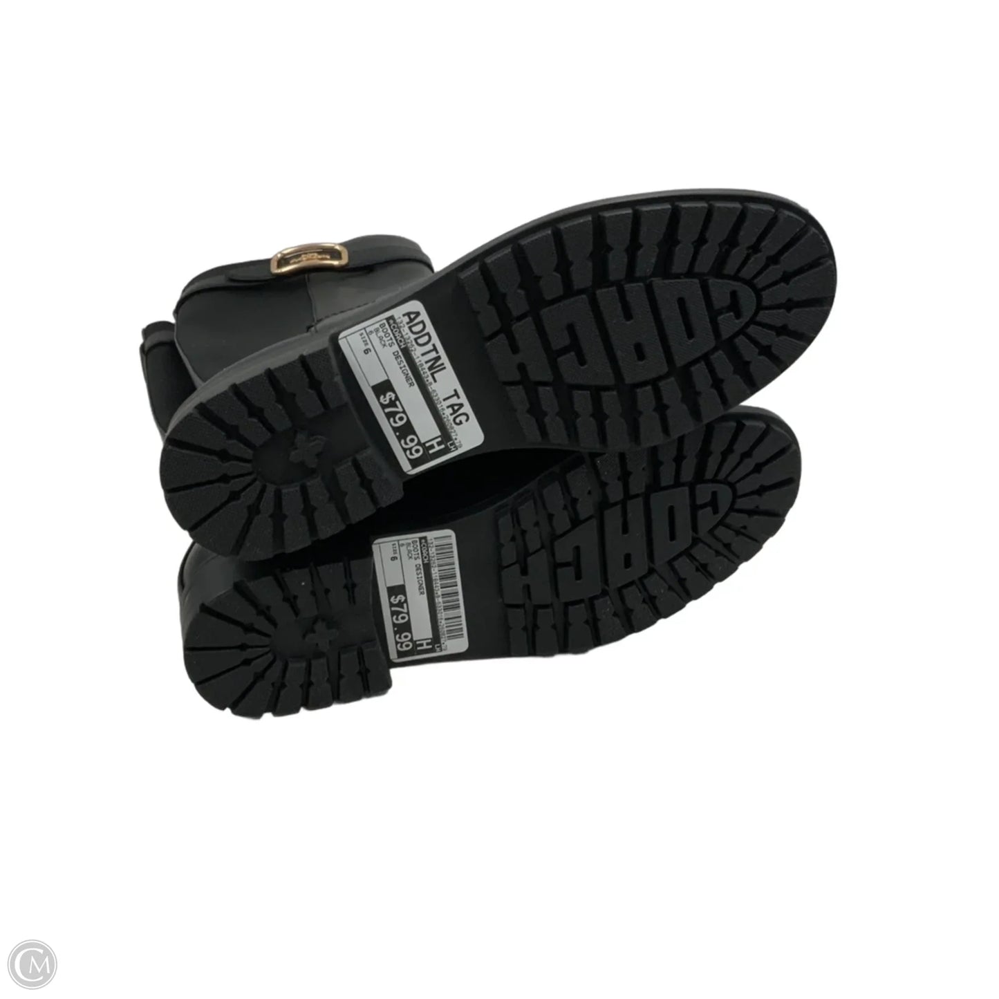 Boots Designer By Coach In Black, Size: 6