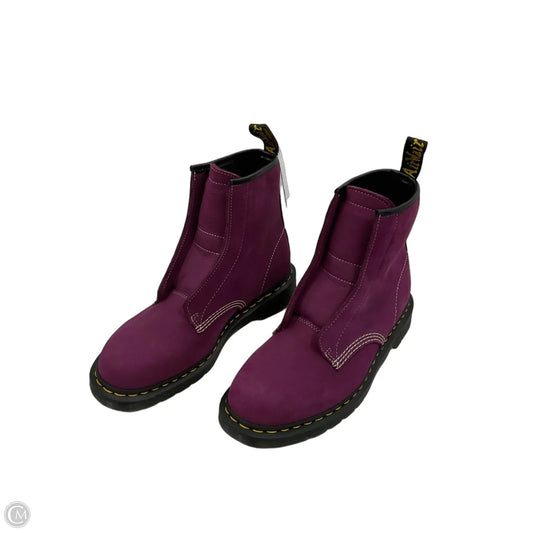 Boots Combat By Dr Martens In Purple, Size: 12