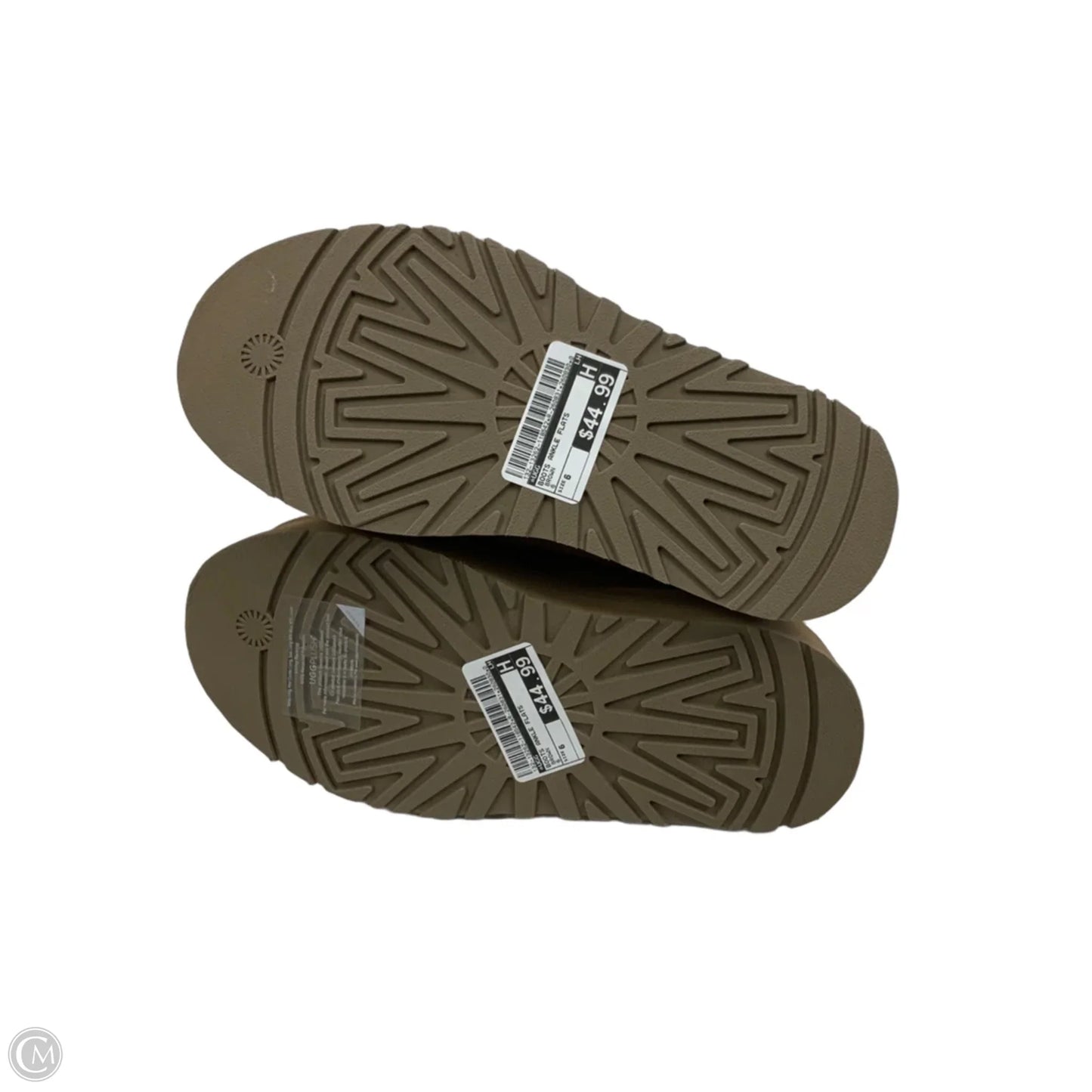 Boots Ankle Flats By Ugg In Brown, Size: 6