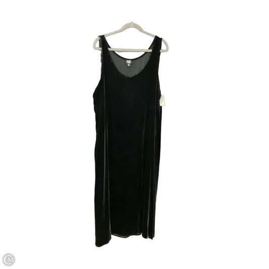 Dress Party Long By Eileen Fisher In Black, Size: 2x