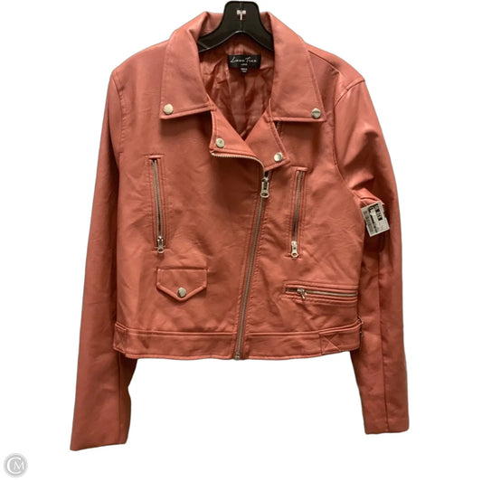 Jacket Moto By Love Tree In Pink, Size: L