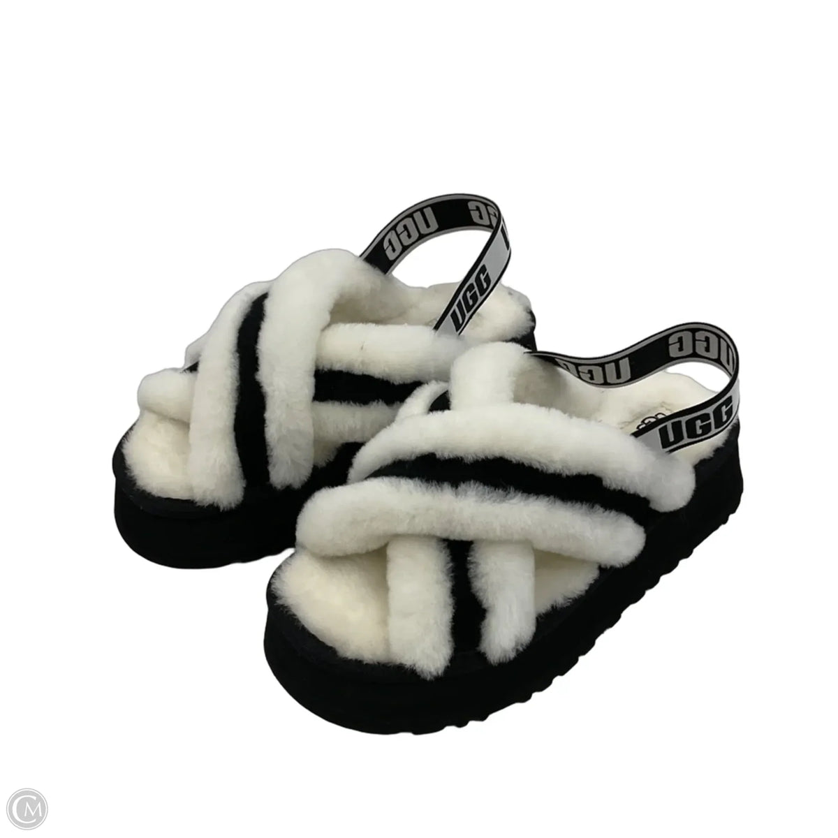 Shoes Heels Platform By Ugg In Black & White, Size: 7