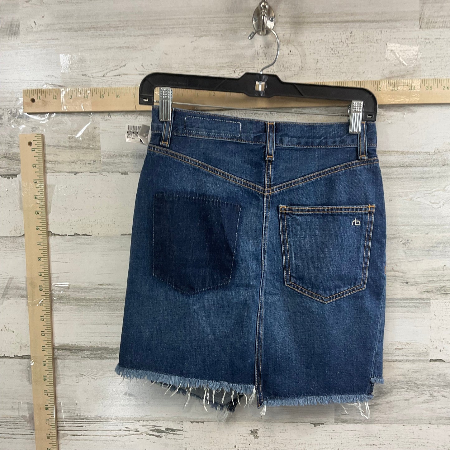 Blue Denim Skirt Mini & Short Rag And Bone, Size 00