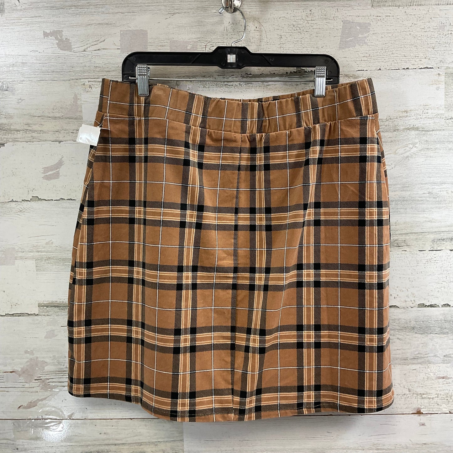 Skirt Mini & Short By Torrid In Brown, Size: 1x